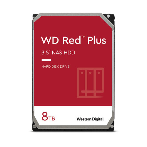 WD Red Plus 8.9cm 3.5" 8TB SATA3 5640 256MB WD80EFPX